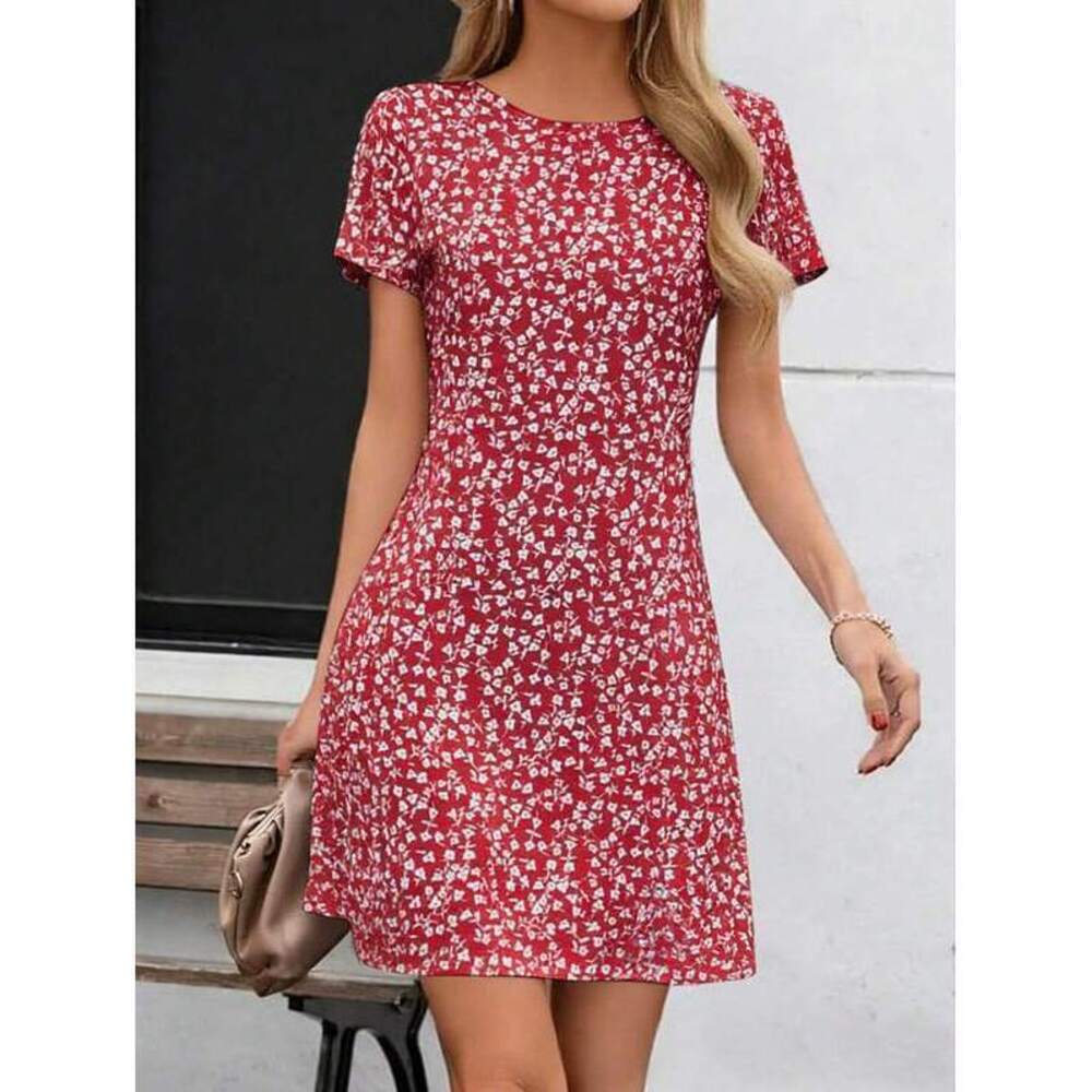 New Arrival / Digital Printed Milk Silk Fabric Dress, Soft Floral Pa